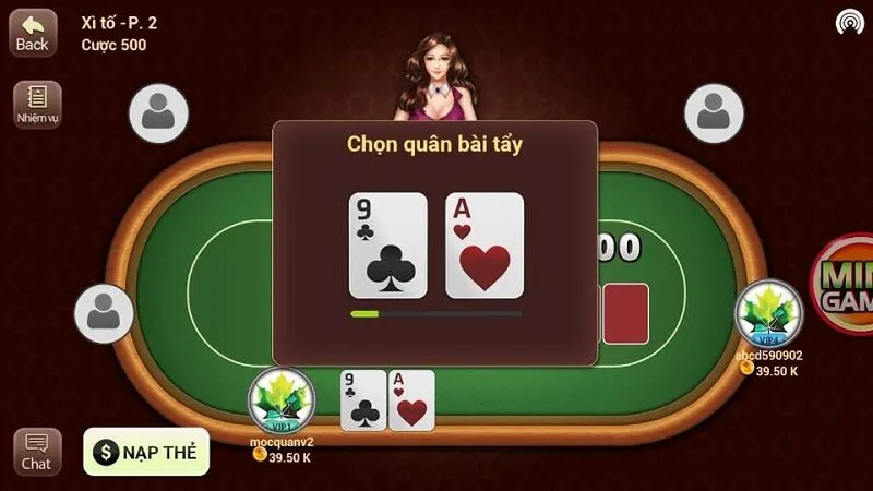 Cách chơi xì tố với các thao tác